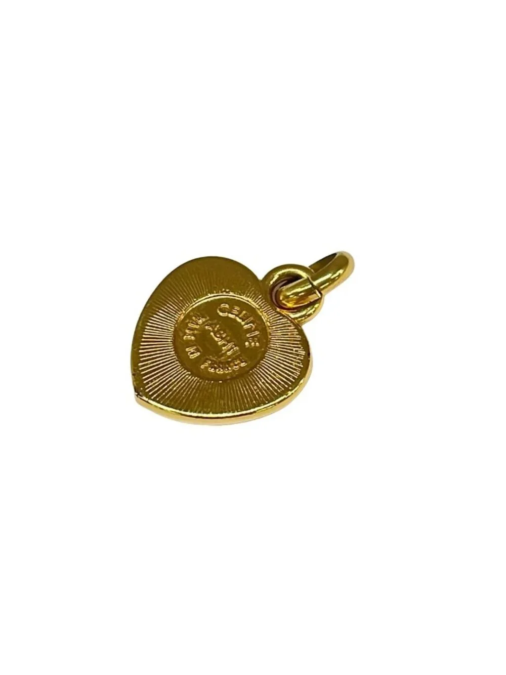 Celine Pendant Gold Clear Rhinestone